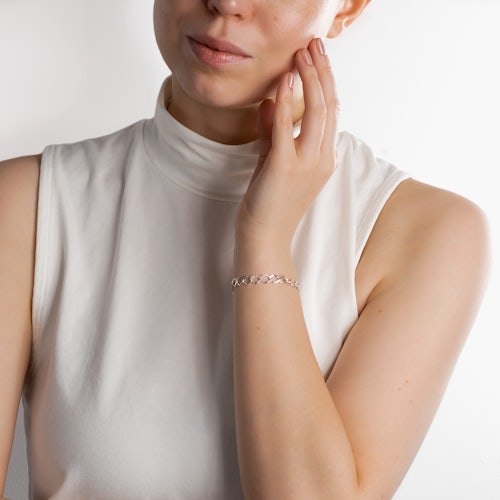 Bransoletka na charmsy Savicki: srebrna